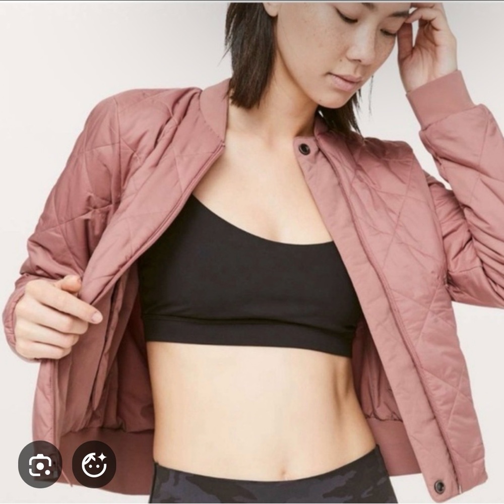 Lululemon reversible quilted bomber jacket size 8